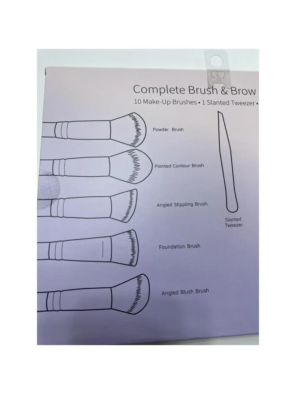 Elite Beauty Complete Brush & Brow Collection Makeup Brushes Professional Set Ne